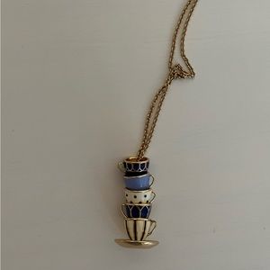 Kate Spade teacup necklace